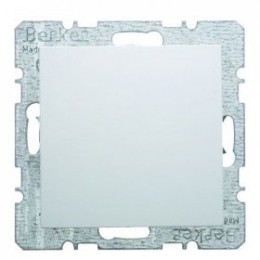 6710091909 Заглушка с центральной панелью цвет: полярная белизна, матовый S.1/B.1/B.3/B.7 Glas Berker