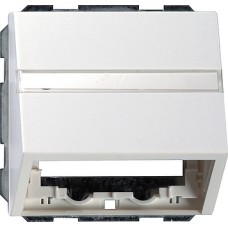 0870112 Накладка с опорной пластиной для розеток средств связи Белый Gira F100 0870112 Накладка с опорной пластиной для розеток средств связи Белый Gira F100