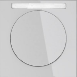 10112279 Рамка с полем для надписей R.3 Полярная белизна с блеском 1-постовая Berker