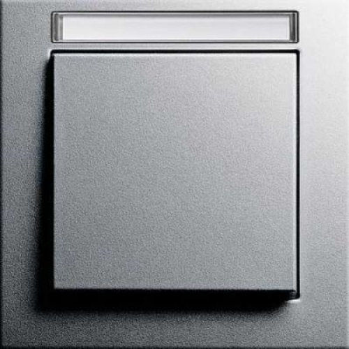 109125 Рамка с полем для надписи E2 Алюминий 1-постовая Gira