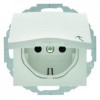 47441909 Штепсельная розетка SCHUKO с откидной крышкой цвет: полярная белизна, матовый S.1/B.1/B.3/B.7 Glas Berker