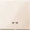 MTN3420-0344 Две клавиши с окош.для свет.инд.бежевый Merten