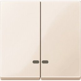 MTN3420-0344 Две клавиши с окош.для свет.инд.бежевый Merten