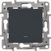 672615 Выключатель/переключатель с подсветкой - Etika - 10 A - 250 В~ - антрацит Legrand