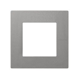 2705610-063 Рамка универсальная, 1 пост, (+суппорт, +шестигранник), 100*100мм, IP44, IK07, Scudo, серый Simon 27