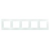 672505 Рамка Etika Белый 5-постовая Legrand