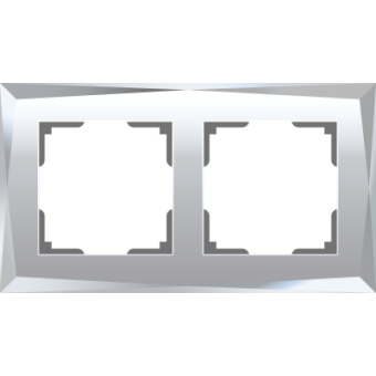 WL08-Frame-02 Рамка на 2 поста (зеркальный) Diamant Werkel a045796