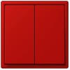 LC99532090 Les Couleurs® Le Corbusier Клавиша для двухклавишного выключателя rouge vermillon 31 Jung