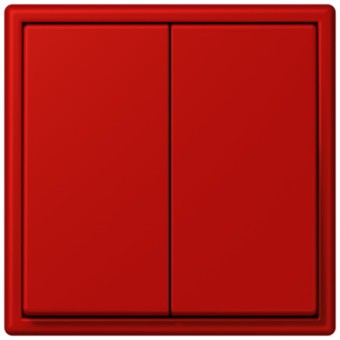 LC99532090 Les Couleurs® Le Corbusier Клавиша для двухклавишного выключателя rouge vermillon 31 Jung