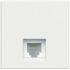 HD4258C11D Axolute Телефонный разъем RJ11, категория 3, тип коннектора К10 Bticino HD4258C11D Axolute Телефонный разъем RJ11, категория 3, тип коннектора К10 Bticino