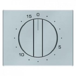 16347104 Центральная панель с регулировкой для механических таймеров цвет: нержавеющая сталь K.5 Berker