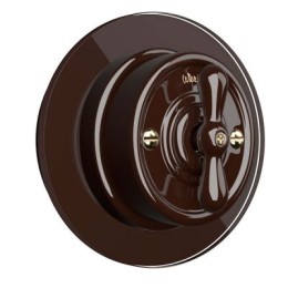 WL21-frame-01 Рамка на 1 пост (Коричневый) Favorit Runda Werkel a044896