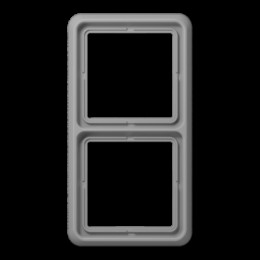 CD582WUGR Рамка CD Ударопрочная Серый 2-постовая Jung