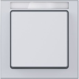 10516094 Рамка с полем для надписей Q.3 Алюминиевый с эффектом бархата 1-постовая Berker