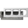 2883201 Монтажная коробка Е22 трехместная с рамкой Gira E22