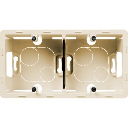 Коробка накладного монтажа - 2 поста Слоновая кость Legrand INSPIRIA 673991