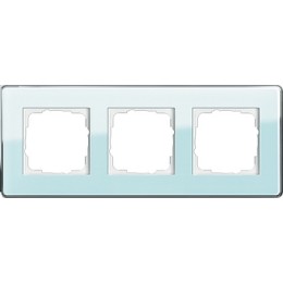 0213518 Рамка Esprit Glass C Салатовое стекло 3-постовая Gira