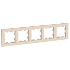 ATN000205 Рамка AtlasDesign Бежевый 5-постовая Schneider Electric ATN000205 Рамка AtlasDesign Бежевый 5-постовая Schneider Electric