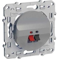 S53R487 Аудиорозетка алюминий Odace Schneider Electric S53R487 Аудиорозетка алюминий Odace Schneider Electric