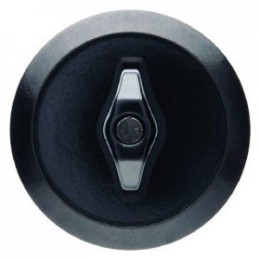 164701 Центральная панель с ручкой цвет: черный, с блеском серия 1930, Glasserie, Palazzo Berker