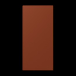 LC50NA4320D Les Couleurs® Le Corbusier Накладка для кнопочного модуля F 50 в цвете кнопок terre sienne brulee 59 Jung