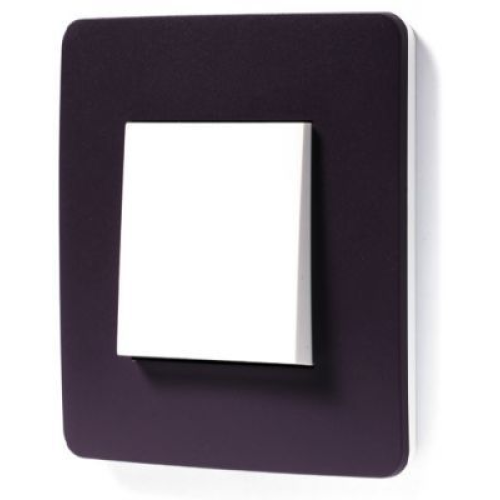 NU280214 Рамка Unica Studio Color Лиловый / Белый 1-постовая Schneider Electric