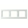 13737009 Рамка K.1 Полярная белизна с блеском 3-постовая Berker