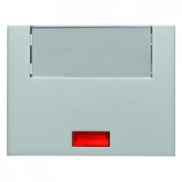 14967003 Клавиша с 5 прилагаемыми линзами и большим полем для надписи цвет: алюминий K.5 Berker