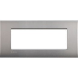 LNC4807NK Рамка LivingLight Air Никель матовый 7 модулей Bticino