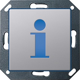 2797203 Светодиодный указатель с пиктограммой "информация" Алюминий Gira E22