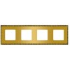 FD01214OR Рамка Toledo Real Gold 4-постовая Fede