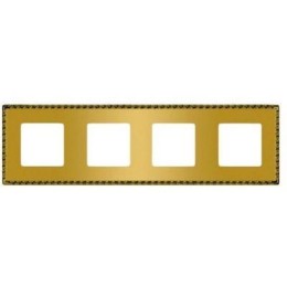 FD01214OR Рамка Toledo Real Gold 4-постовая Fede