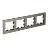ATN312204 Рамка четверная Schneider Electric Atlasdesign Nature, латунь металл