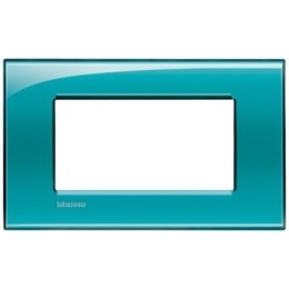 LNA4804VD Рамка LivingLight Квадрат Зеленый 4 модуля Bticino