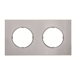 8672 OX Рамка Skymoon Нержавеющая сталь 2-постовая ABB