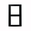 10123025 Рамка B.3 Черный / Полярная белизна 2-постовая вертикальная Berker
