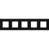 FD01605BK Рамка New Marco Черный 5-постовая Fede
