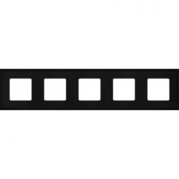FD01605BK Рамка New Marco Черный 5-постовая Fede