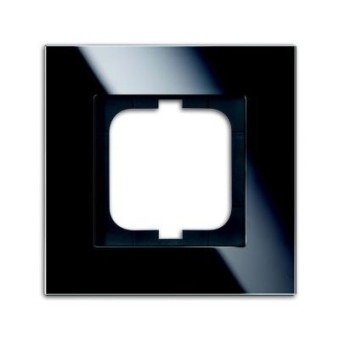 1754-0-4322 Рамка Carat Черное стекло 1-постовая ABB
