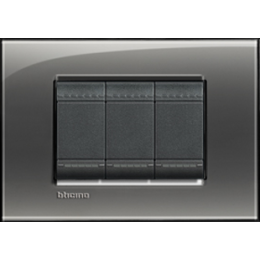 LNA4802KF Рамка LivingLight Квадрат Лондонский туман 2-модульная Bticino