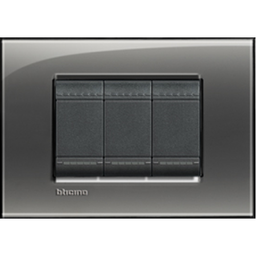 LNA4802KF Рамка LivingLight Квадрат Лондонский туман 2-модульная Bticino