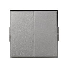 2705026-063 Клавиша (2шт) для выключателя двухклавишного (механизм Simon 27), IP44, IK07, Scudo, серый