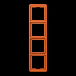 CD584WUO Рамка CD Ударопрочная Оранжевый 4-постовая Jung