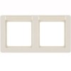 10226012 Рамка с полем для надписей Q.1 Белый с эффектом бархата 2-постовая Berker