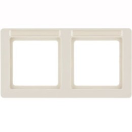 10226012 Рамка с полем для надписей Q.1 Белый с эффектом бархата 2-постовая Berker
