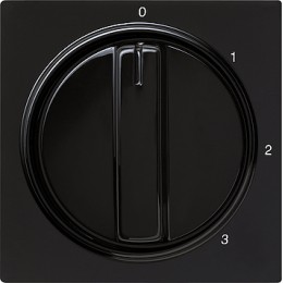 066947 Накладка с ручкой для трехступенчатого переключателя Черный Gira S-color