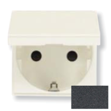 N2288.1 AN Розетка SCHUKO с заземлением, с крышкой, со шторками, 16А / 250В, серия Zenit, цвет антрацит, ABB N2288.1 AN Розетка SCHUKO с заземлением, с крышкой, со шторками, 16А / 250В, серия Zenit, цвет антрацит, ABB