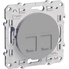 S53R481 2хRJ45 Cat5 алюминий Odace Schneider Electric S53R481 2хRJ45 Cat5 алюминий Odace Schneider Electric