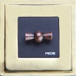 FD01241OB Рамка Madrid Золото 1-постовая Fede