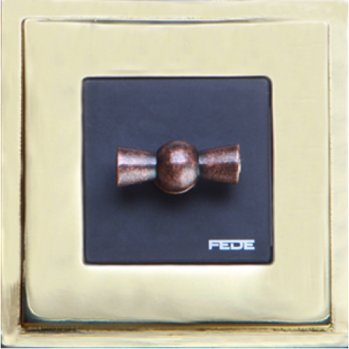 FD01241OB Рамка Madrid Золото 1-постовая Fede